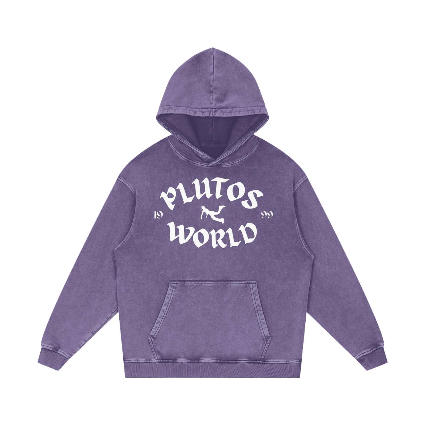 Plutos World Logo 1999 Snow Washed Hoodie