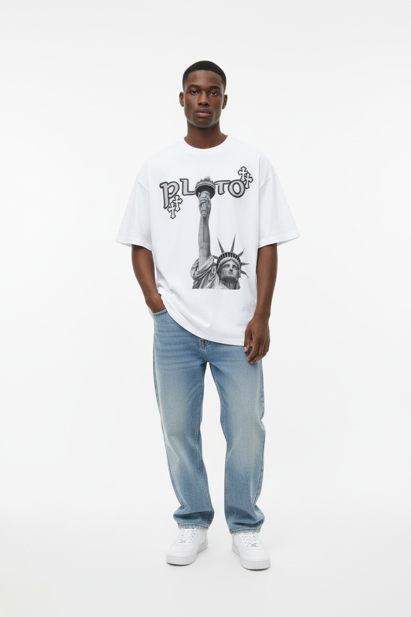 Pluto Liberty Washed Tee-Shirt
