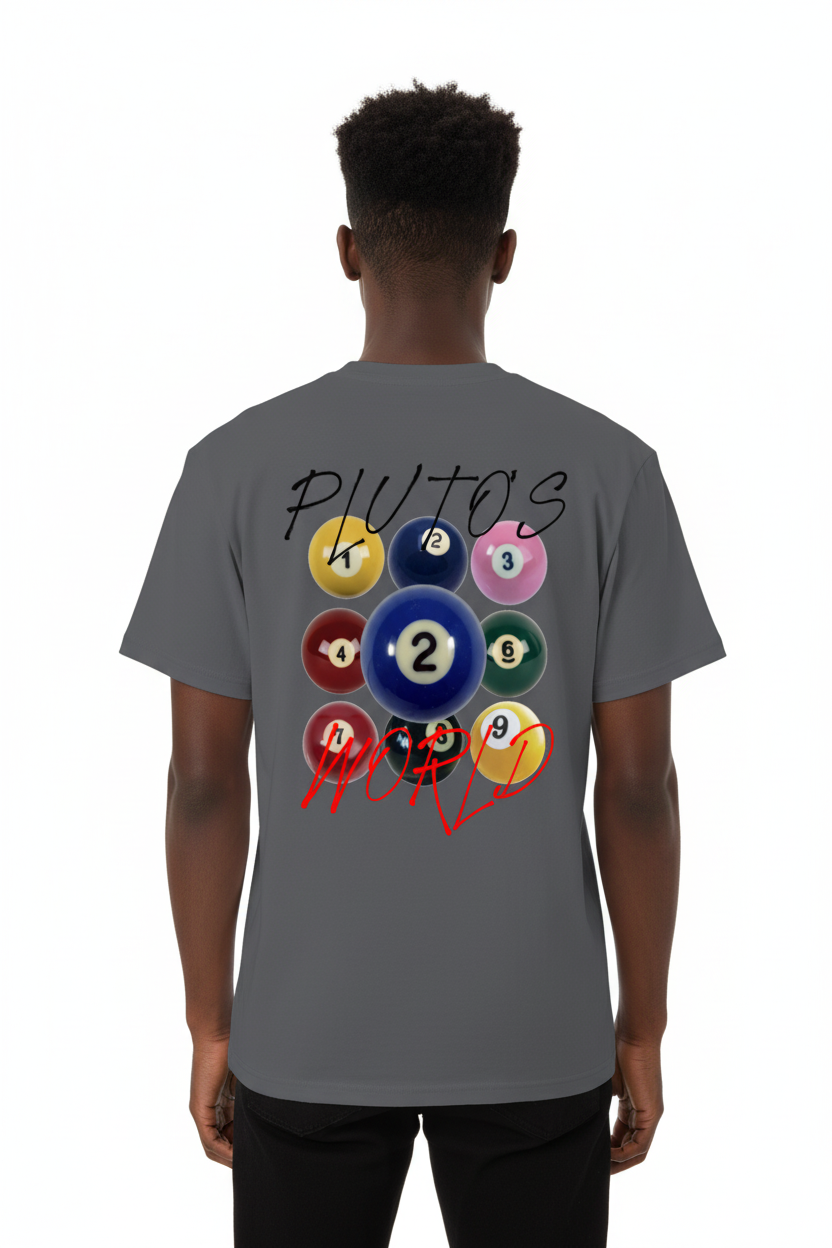 Plutos World Billiards Cotton Tee-Shirt