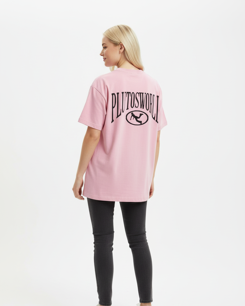 Pluto Black Oval Logo Tee-Shirt