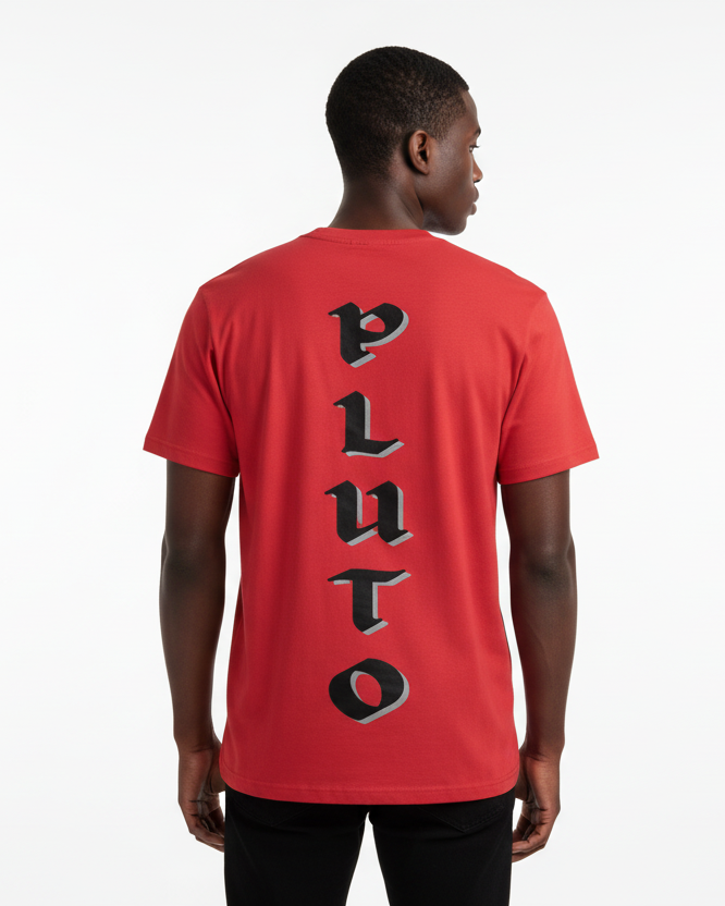 Plutos World Black 1999 Logo Tee-Shirt