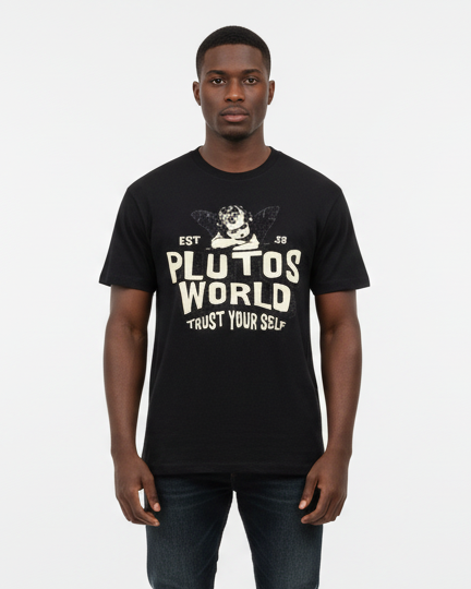 Plutos Angel World Cotton Tee-Shirt