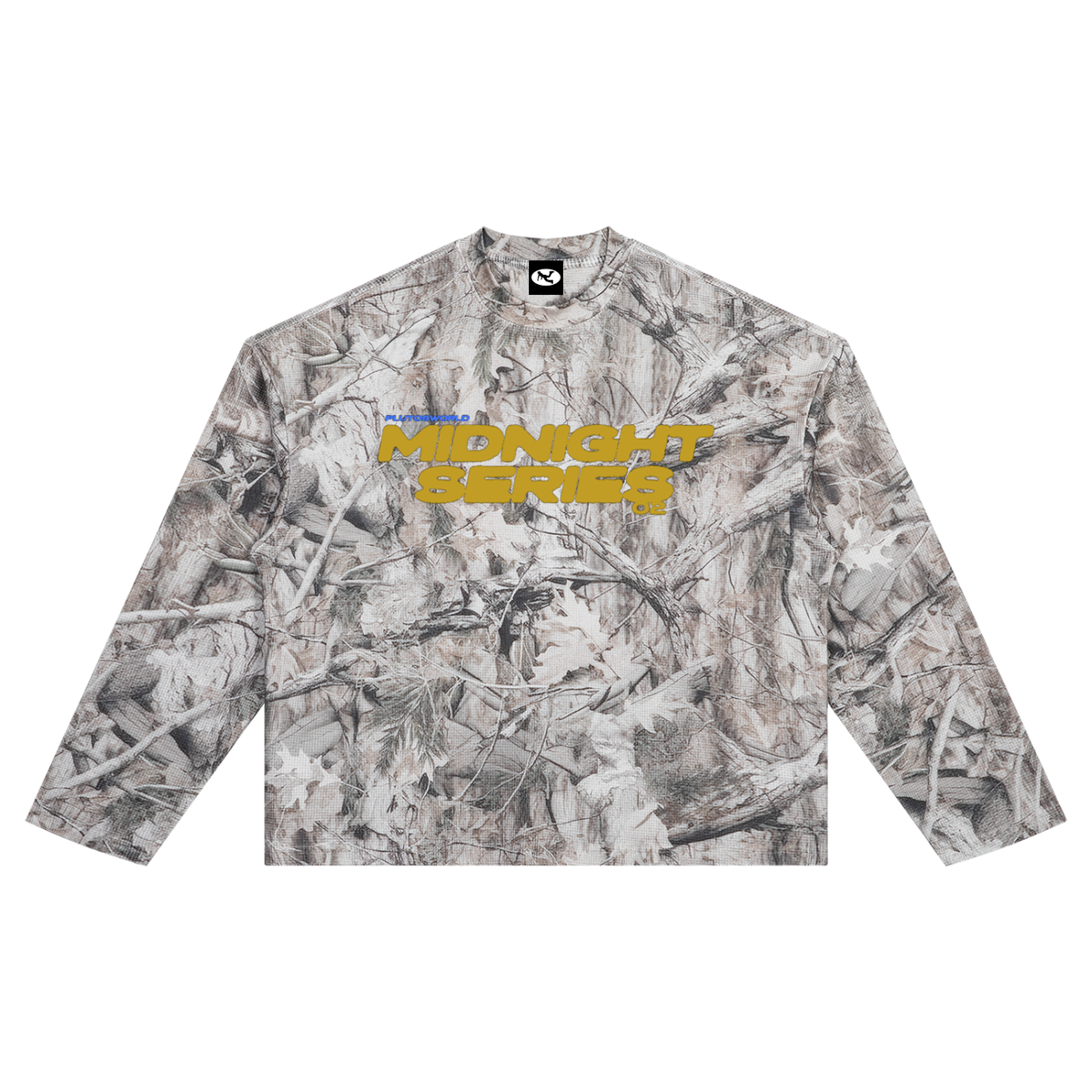 Orange MDNT Series 02 Camo Waffle Long Sleeve