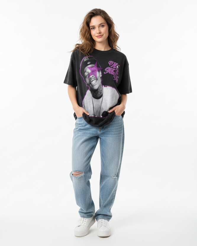 Wiz Khalifa Vintage Cotton Tee-Shirt