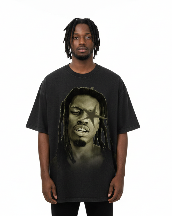 Denzel Curry Vintage Wash Cotton Tee-Shirt