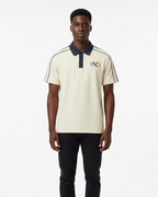 Pluto Oval Logo Collar Short-Sleeve Polo Shirt