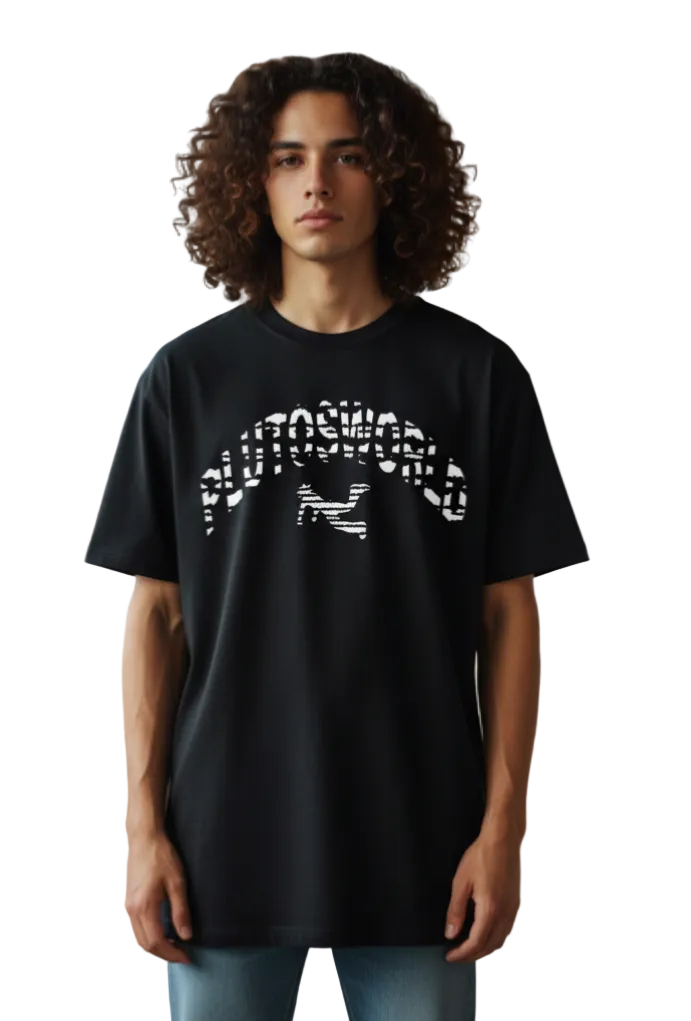PlutosWorld Distorted Cotton Tee-Shirt