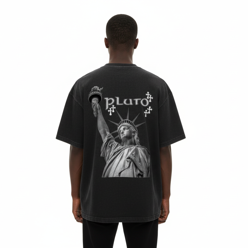 Pluto Liberty Washed Tee-Shirt