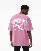 Plutos Believe Yourself Streetwear Loose Cotton Tee-Shirt