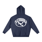 Pluto W Oval Logo Oversize Fleeced Hoodie