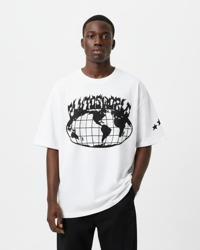 Plutos Joker Streetwear Loose Cotton Tee-Shirt