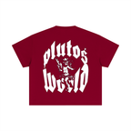 PlutosWorld Angel Cotton Boxy Tee-Shirt