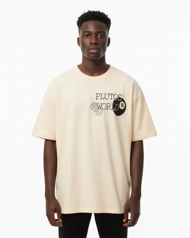 PLUTOSWORLD 8Ball Cotton Tee-Shirt