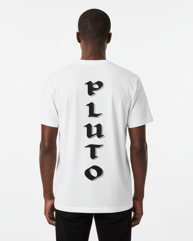 Plutos World Black 1999 Logo Tee-Shirt