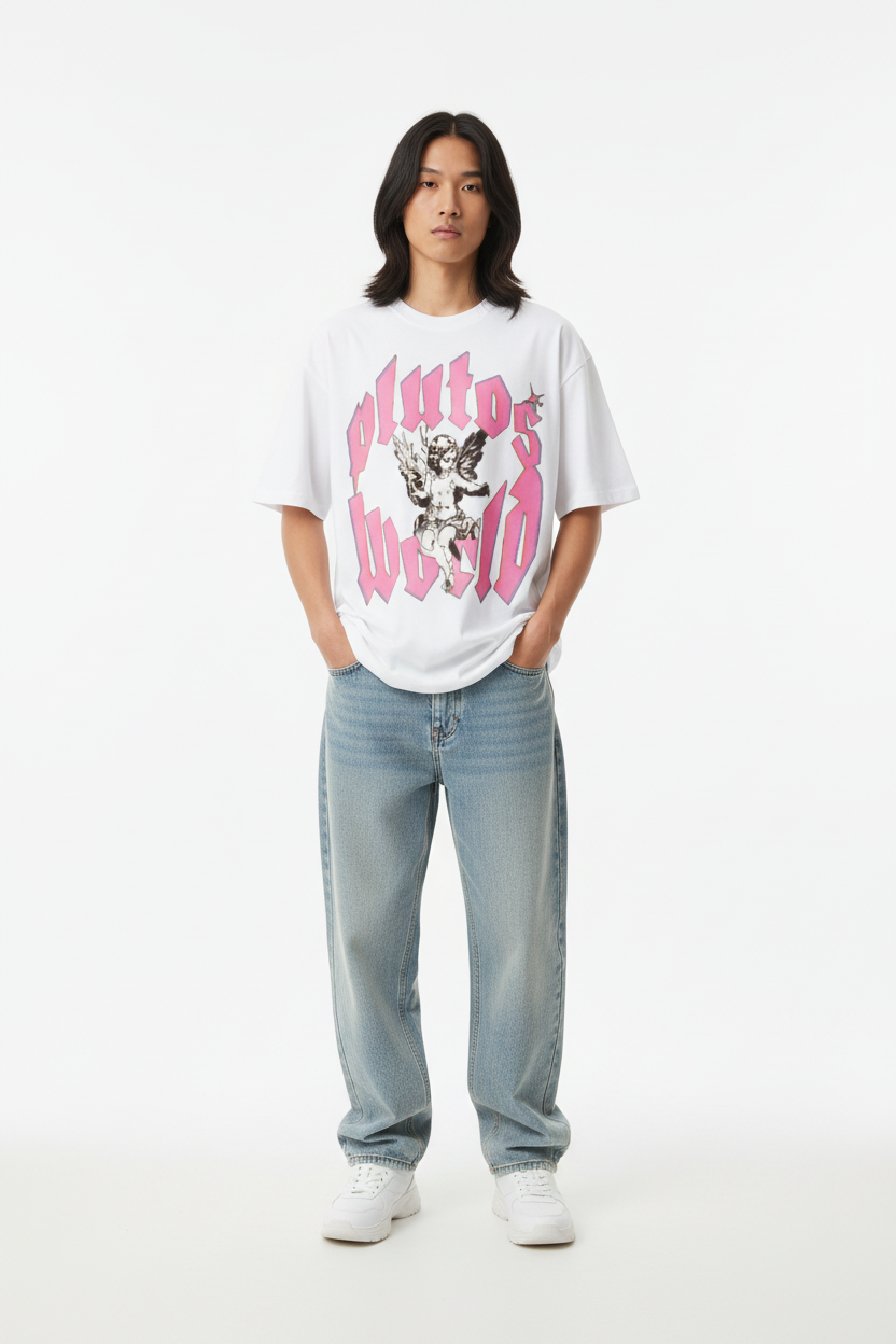 Pluto's World Angel Cotton Tee-Shirt