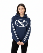 Pluto Oval Side Stripe Cropped Hoodie