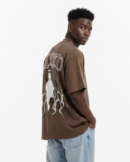 Pluto Outline Cotton Tee-Shirt