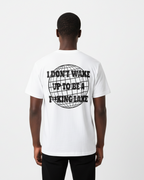 Pluto Oval Logo Globe Cotton Tee-Shirt