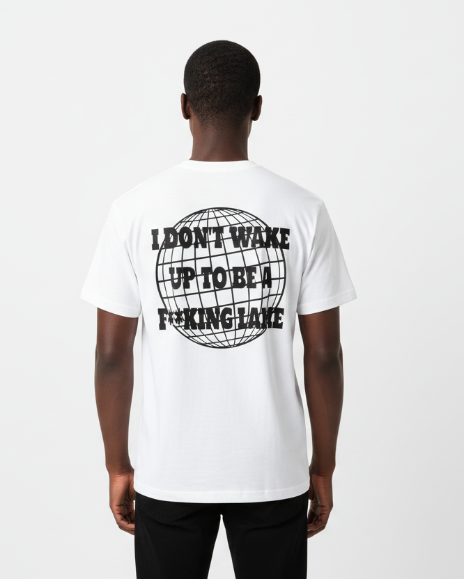 Pluto Oval Logo Globe Cotton Tee-Shirt