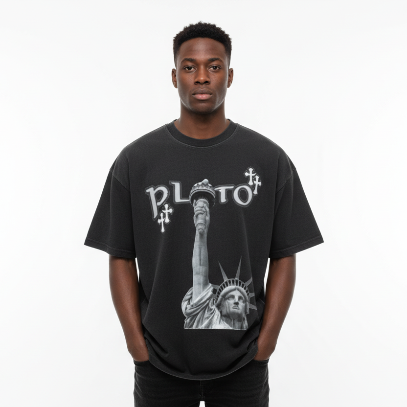 Pluto Liberty Washed Tee-Shirt