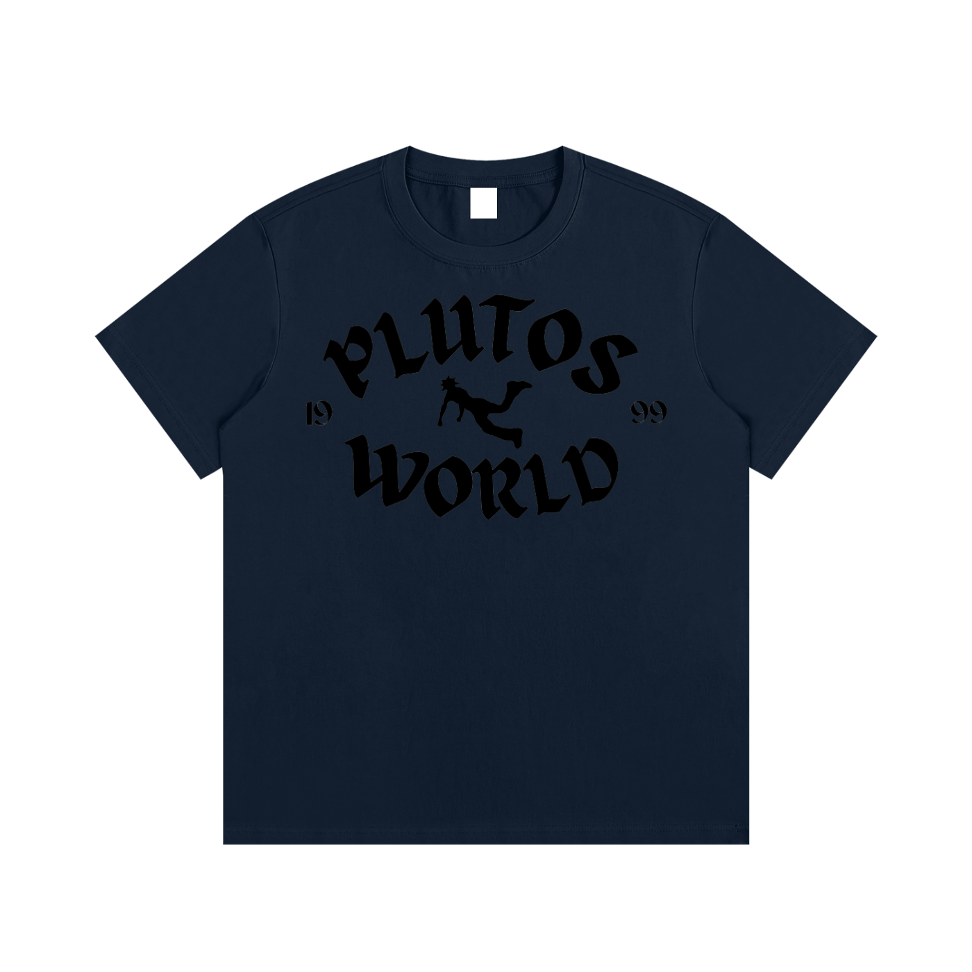 Plutos World Black 1999 Logo Tee-Shirt