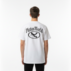Plutos World Arch Oval Logo Cotton Tee-Shirt