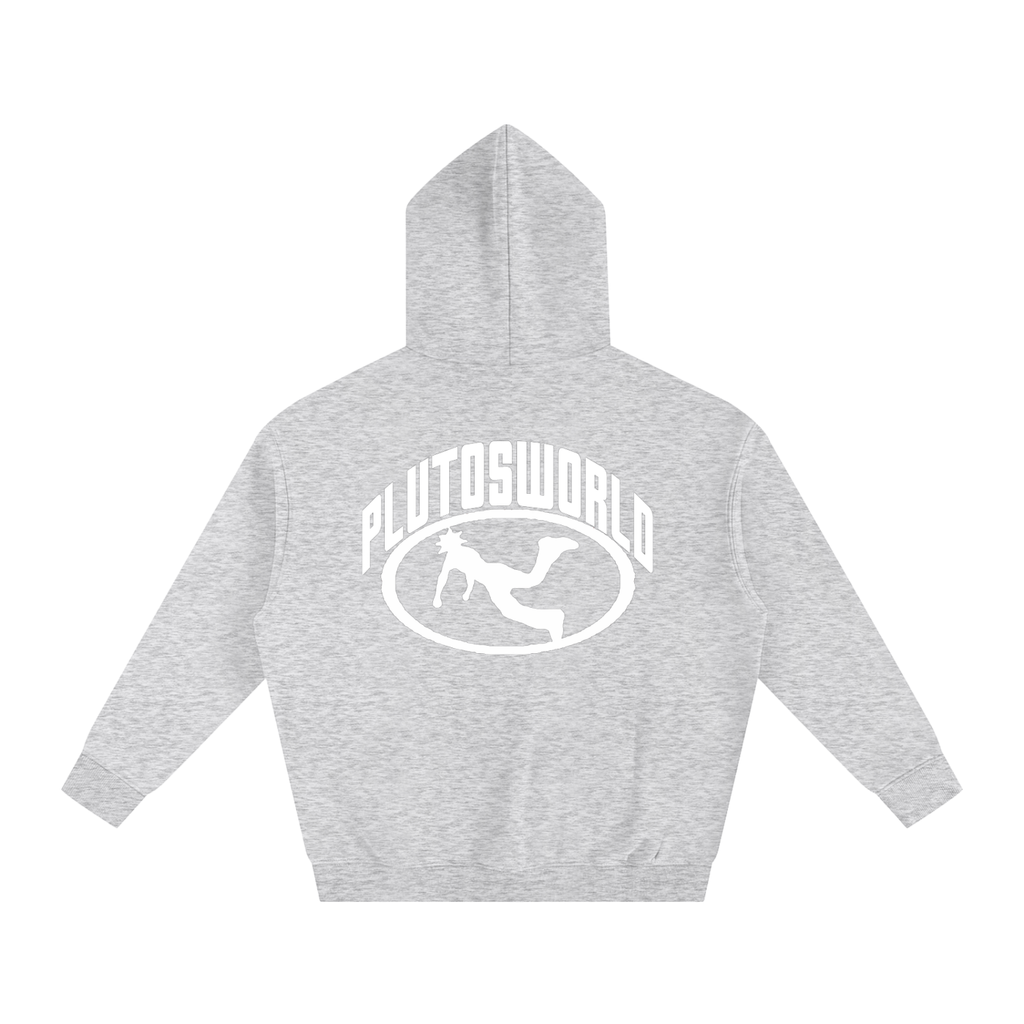 Pluto W Oval Logo Oversize Fleeced Hoodie