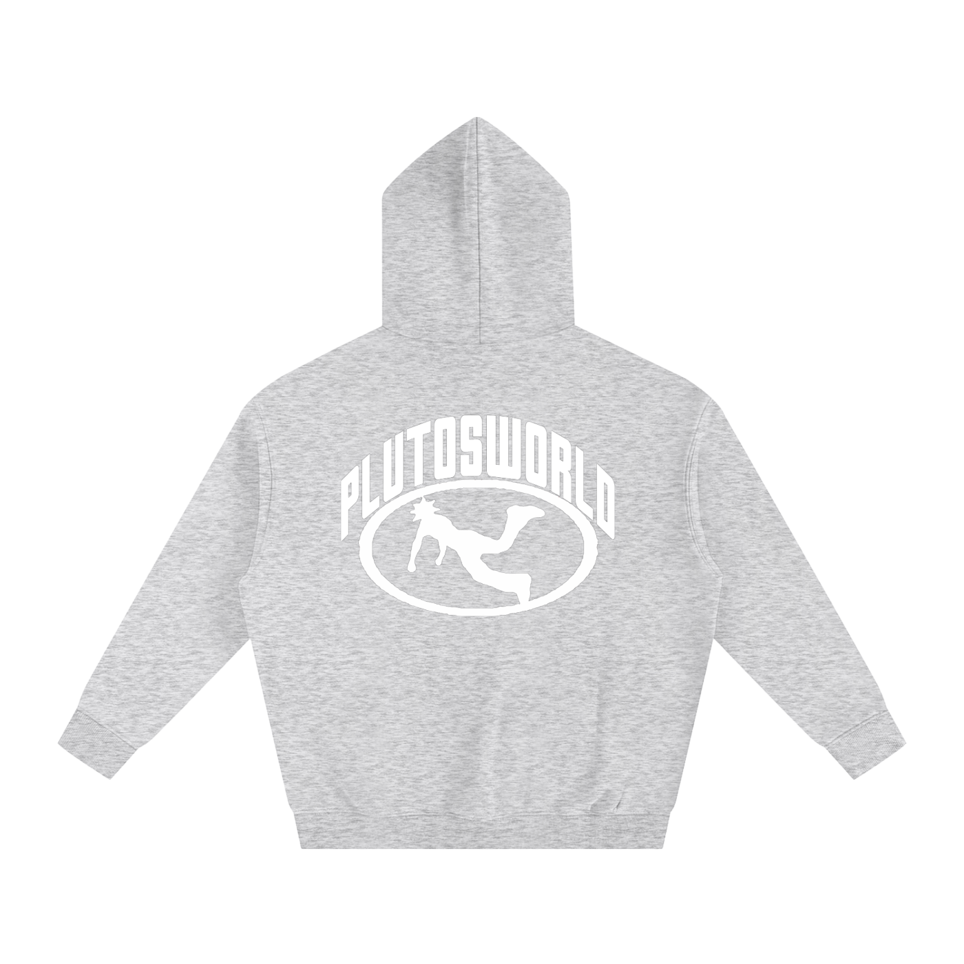 Pluto W Oval Logo Oversize Fleeced Hoodie