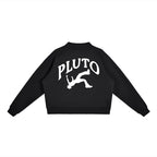 Plutos World ITBI Womens Mock-Neck Crew Sweatshirt