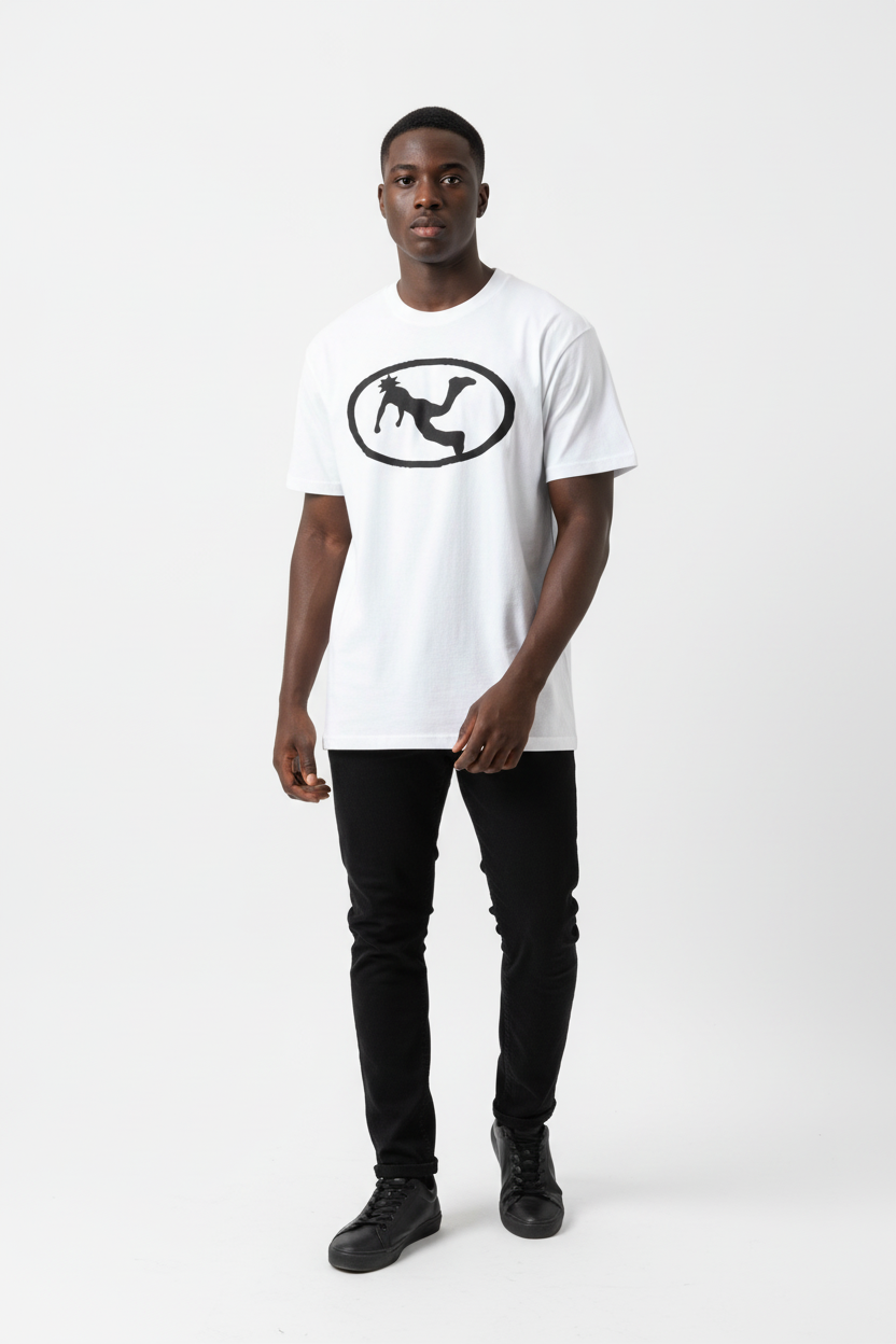 Pluto Black Oval Logo Tee-Shirt