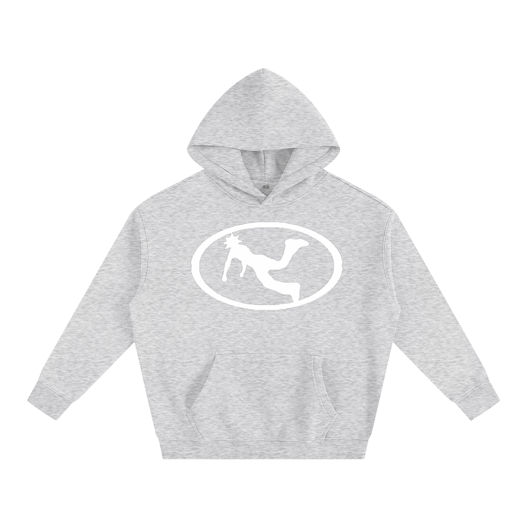Pluto W Oval Logo Oversize Fleeced Hoodie
