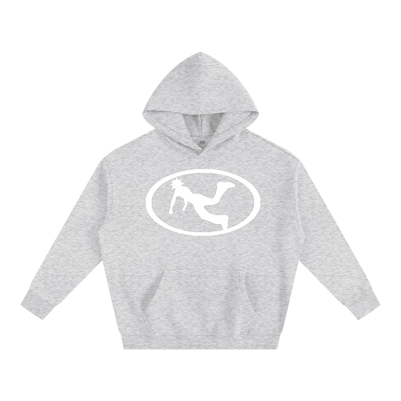 Pluto W Oval Logo Oversize Fleeced Hoodie
