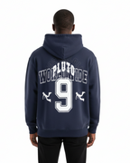 Pluto Nostalgia White Oversize Fleeced Hoodie