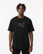 Pluto Logo Outline Cotton Tee-Shirt