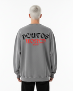 Plutos World Black Snow Washed Oversized Sweatshirt