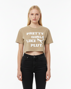 PGLP Snow Washed Crop Top