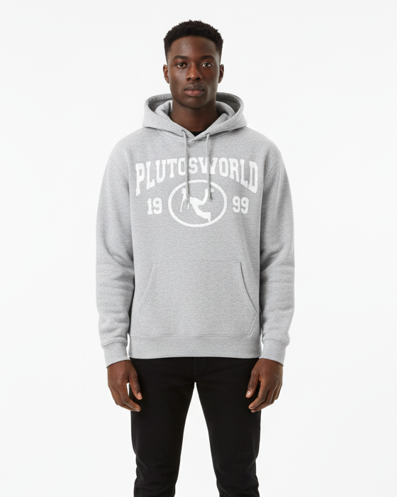 PlutosWorld Oval Logo 199 Oversize Fleeced Hoodie