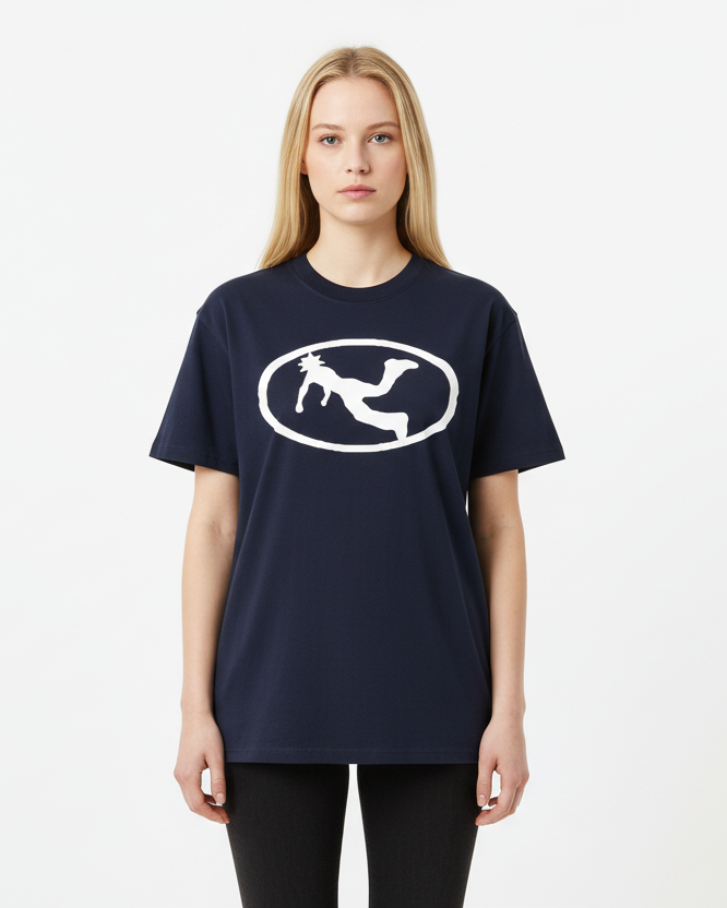 Pluto White Oval Logo Tee-Shirt