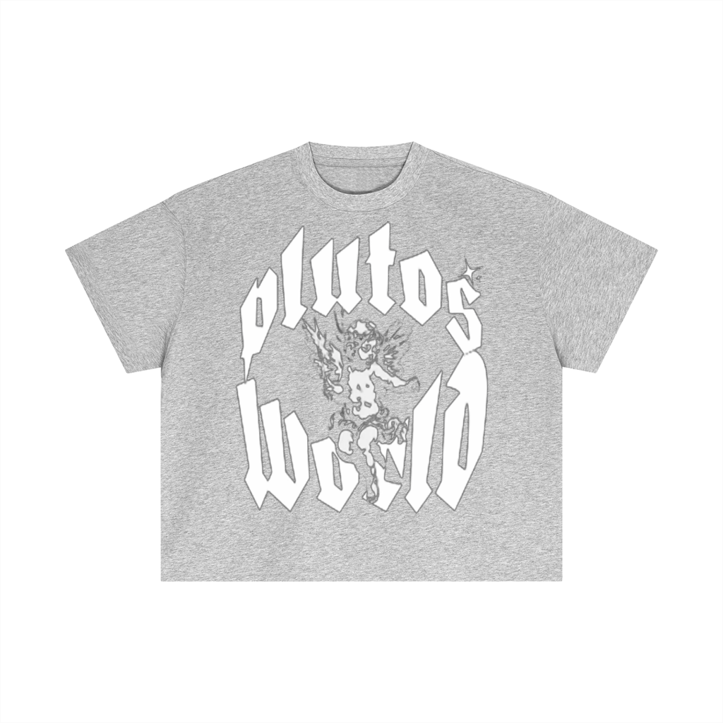 PlutosWorld Angel Cotton Boxy Tee-Shirt