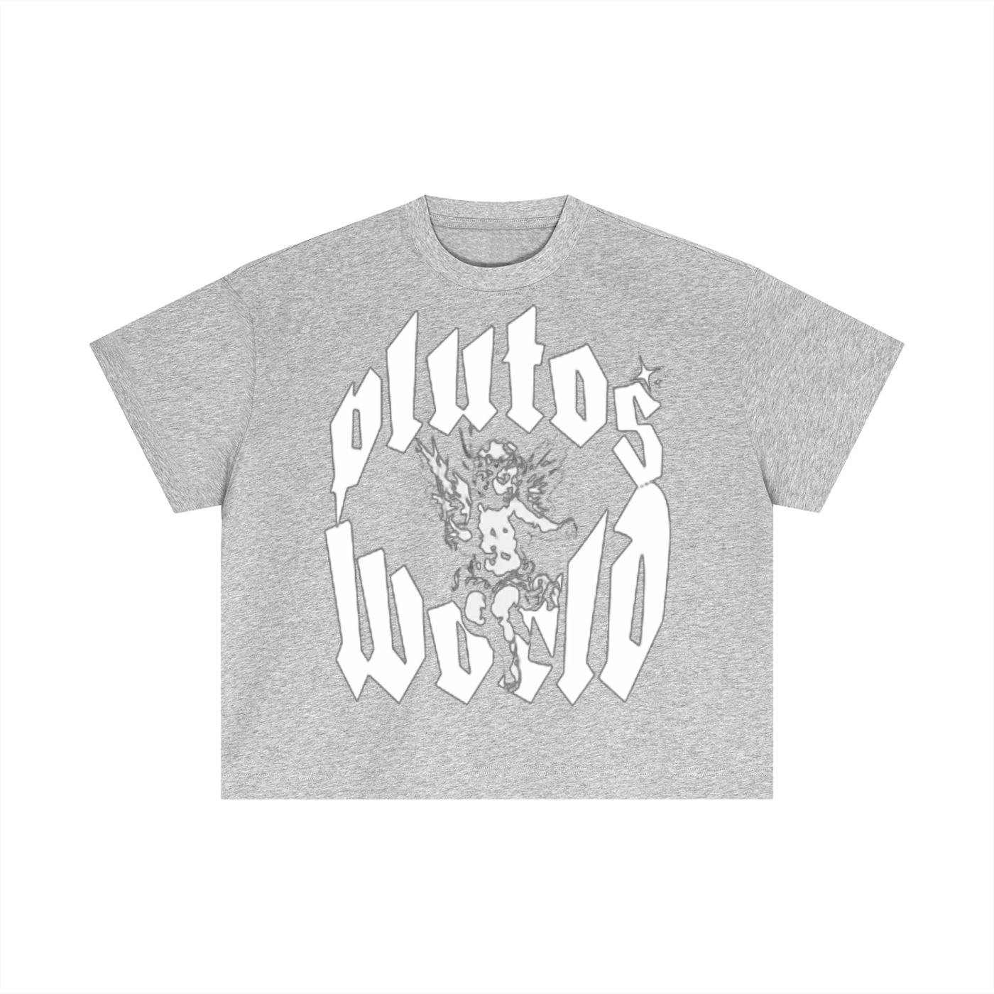 PlutosWorld Angel Cotton Boxy Tee-Shirt
