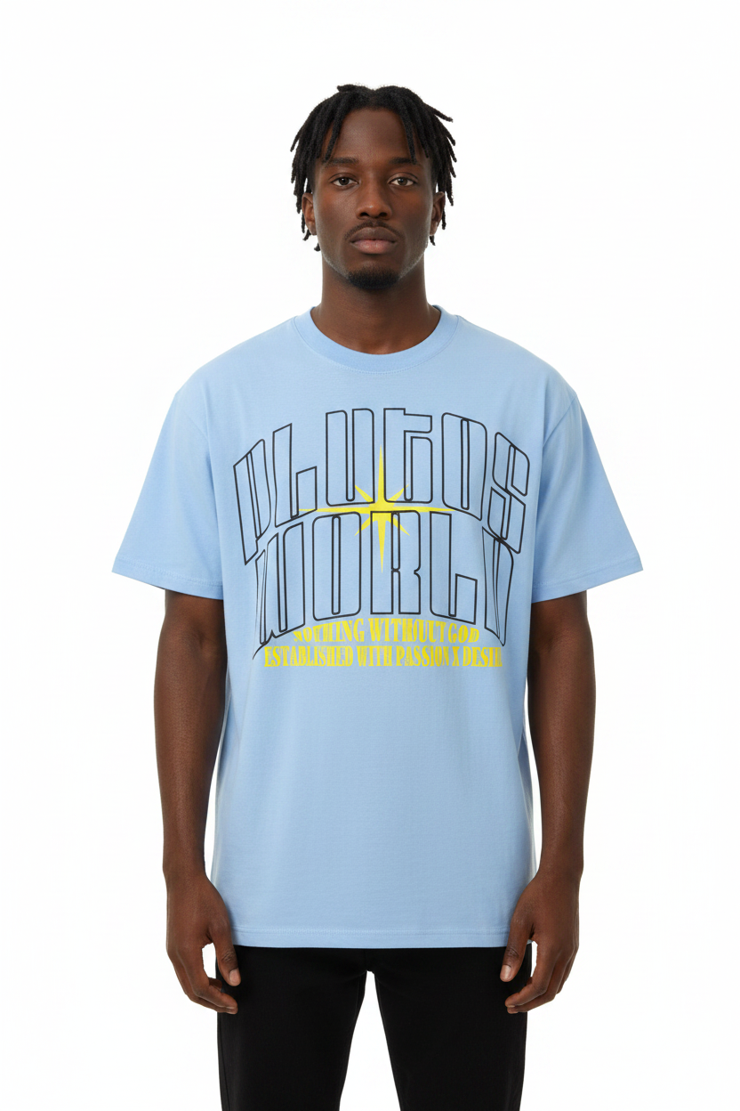 PLUTOSWORLD White Passion N Desire Cotton Tee-Shirt