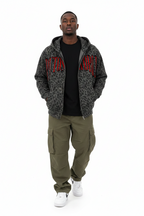 PlutosWorld Leopard Print Full Zip Hoodie