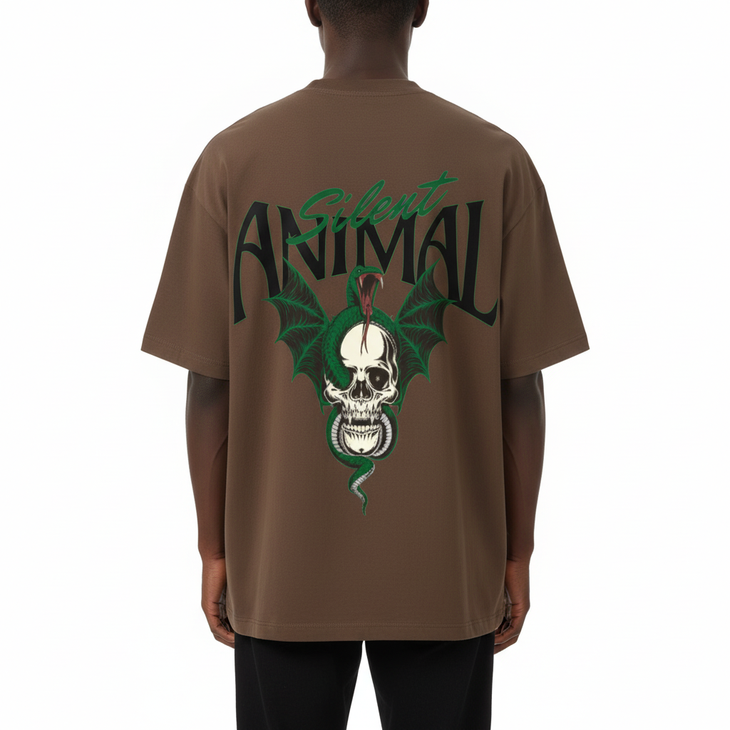PLUTOSWORLD Silent Animal Cotton Tee-Shirt