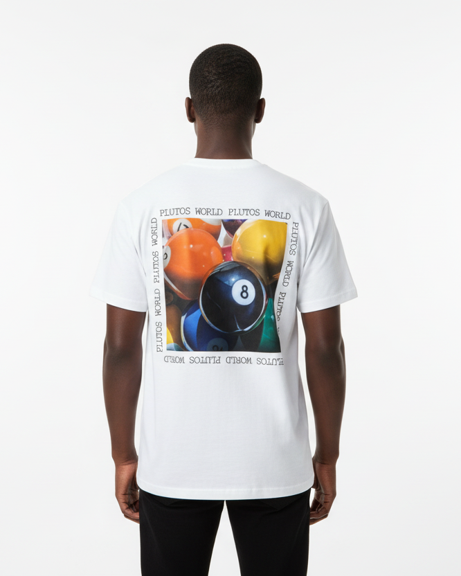 PLUTOSWORLD 8Ball Cotton Tee-Shirt