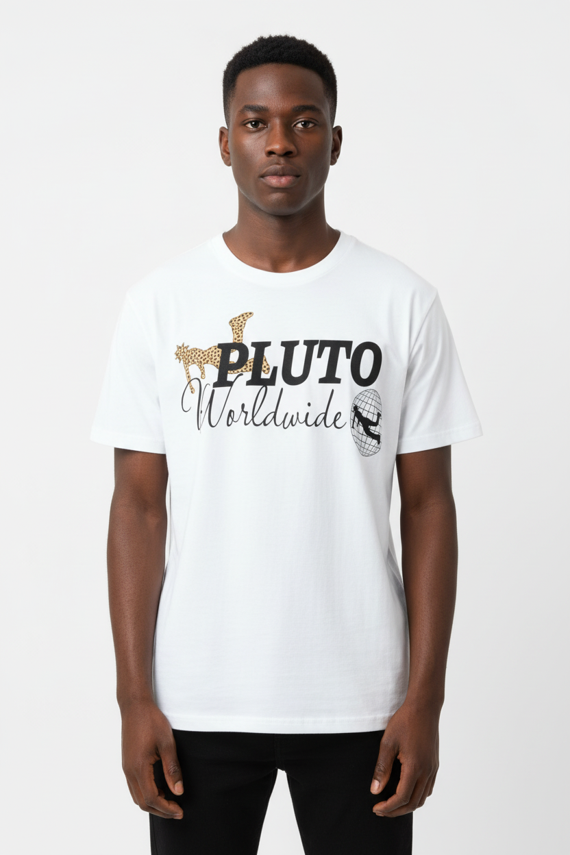 Pluto Worldwide Cotton Tee-Shirt