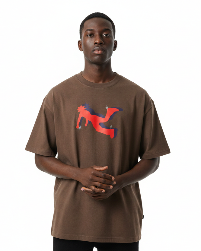 World OF Pluto Purple/Red Cotton Tee-Shirt