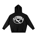 Pluto W Oval Logo Oversize Fleeced Hoodie