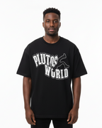 PlutosWorld Falling Man Cotton Tee-Shirt