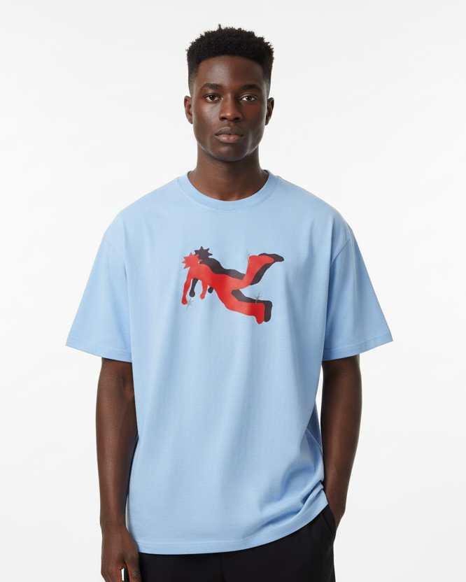 World OF Pluto Purple/Red Cotton Tee-Shirt