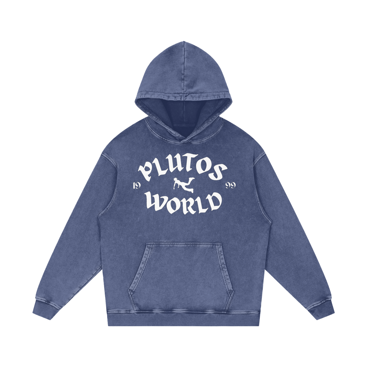 Plutos World Logo 1999 Snow Washed Hoodie